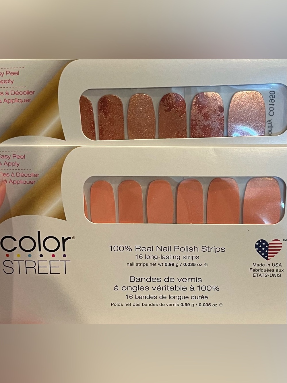 Peachy Color Street duo